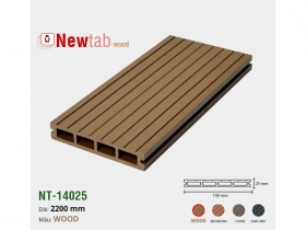 Gỗ Nhựa Ngoài Trời Lỗ Vuông - Màu Wood