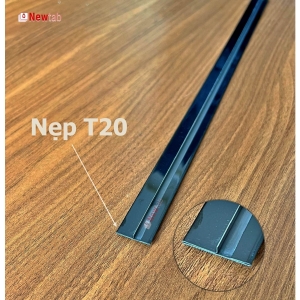Nẹp Inox T20 Đen Gương – Dài 2m4