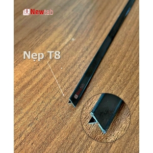Nẹp Inox T8 Đen Gương – Dài 2m4