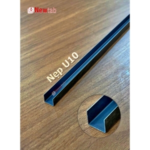 Nẹp Inox U10 Đen Gương – Dài 2m4