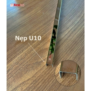 Nẹp Inox U10 Hồng Gương – Dài 2m4