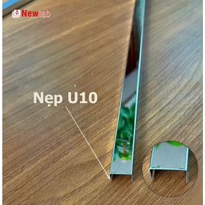 Nẹp Inox U10 Trắng Gương – Dài 2m4