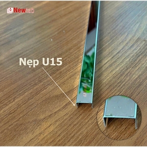Nẹp Inox U15 Trắng Gương – Dài 2m4