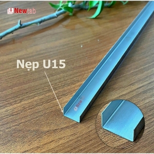 Nẹp Inox U15 Trắng Gương – Dài 2m4
