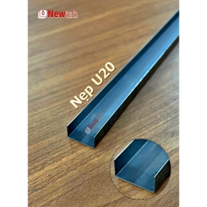 Nẹp Inox U20 Đen Gương – Dài 2m4