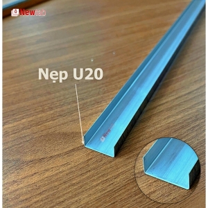 Nẹp Inox U20 Trắng Gương – Dài 2m4