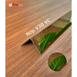 Nẹp Inox V10 Vát Cạnh Hồng Gương – Dài 2m4