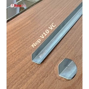 Nẹp Inox V10 Vát Cạnh Trắng Gương – Dài 2m4