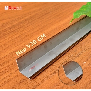 Nẹp Inox V25 Gấp Mép Hồng Gương – Dài 2m4