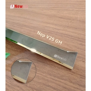 Nẹp Inox V25 Gấp Mép Vàng Gương – Dài 2m4