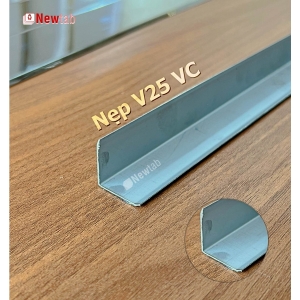Nẹp Inox V25 Vát Cạnh Trắng Gương – Dài 2m4