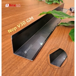Nẹp Inox V30 Gấp Mép Đen Gương – Dài 2m4