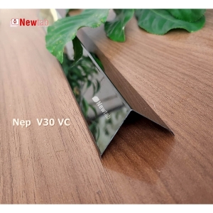 Nẹp Inox V30 Vát Cạnh Đen Gương – Dài 2m4