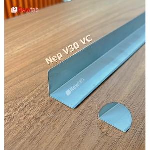 Nẹp Inox V30 Vát Cạnh Trắng Gương – Dài 2m4