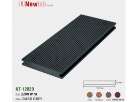 Sàn Gỗ Nhựa Ngoài Trời Đặc Màu Dark grey