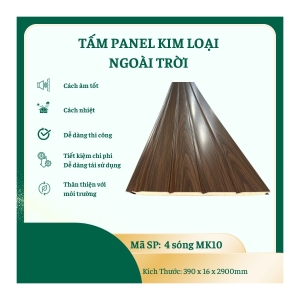 Tấm Panel Kim Loại 4 Sóng Ngoài Trời Tấm Panel Kim Loại 4 Sóng Ngoài Trời
