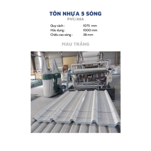 Tôn Nhựa 5 Sóng