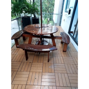 Vỉ Lót Sàn Vân Sọc - Teak