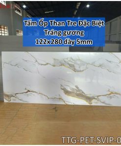 Tấm Ốp Than Tre Bóng Gương  Độ Dày 5mm -Mã PET-SVIP-001