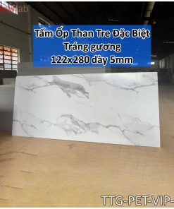 Tấm Ốp Than Tre Bóng Gương  Độ Dày 5mm -Mã PET-VIP-04