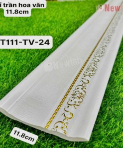 Phào Chỉ -Mã Phào Chỉ Trần Nhựa PS Hoa Văn 11.8cm PT111-TV-24