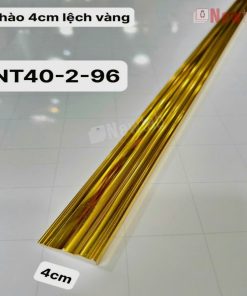 Phào Chỉ -Mã Phào Nhựa PS Vàng Bóng Lệch 4cm NT40-2-96