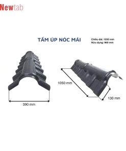 Tấm Úp Nóc Mái Màu Đen