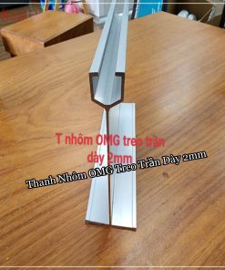 Thanh Nhôm OMG Treo Trần Dày 2mm