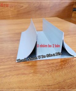 Thanh Nhôm U Bo Góc 2 Bên