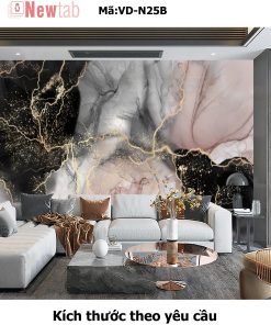 Tranh Tráng Gương Vân Đá Độc Quyền -Mã VD-N25B