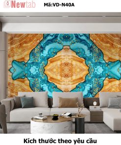 Tranh Tráng Gương Vân Đá Độc Quyền -Mã VD-N40A