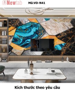 Tranh Tráng Gương Vân Đá Độc Quyền -Mã VD-N41