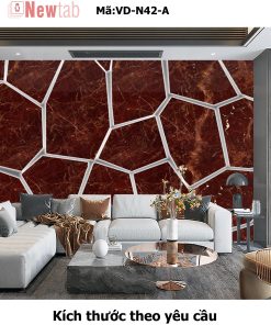 Tranh Tráng Gương Vân Đá Độc Quyền -Mã VD-N42-A