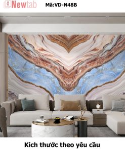 Tranh Tráng Gương Vân Đá Độc Quyền -Mã VD-N48B