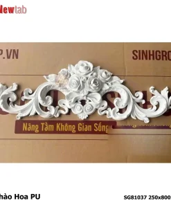 Phào Hoa Văn Phù Điêu Nhựa PU Mã SG81037 250x800x55