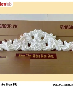 Phào Hoa Văn Phù Điêu Nhựa PU Mã SG81041 225x828x42