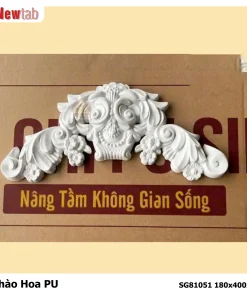 Phào Hoa Văn Phù Điêu Nhựa PU Mã SG81051 180x400x35