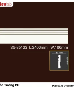 Phào Tường  Hoa Văn Phù Điêu Nhựa PU Mã SG850133 2400x100