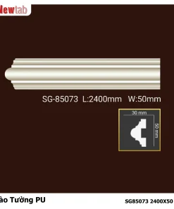 Phào Tường  Hoa Văn Phù Điêu Nhựa PU Mã SG85073 2400X50