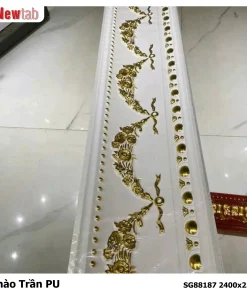 Phào Trần Hoa Văn Phù Điêu Nhựa PU Mã SG88187 2400x250
