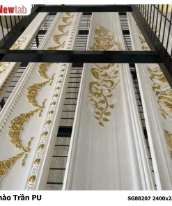 Phào Trần Hoa Văn Phù Điêu Nhựa PU Mã SG88207 2400x245